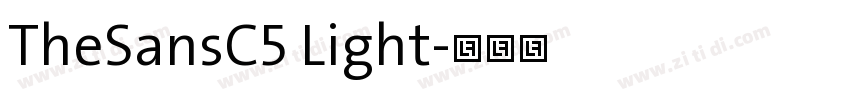 TheSansC5 Light字体转换